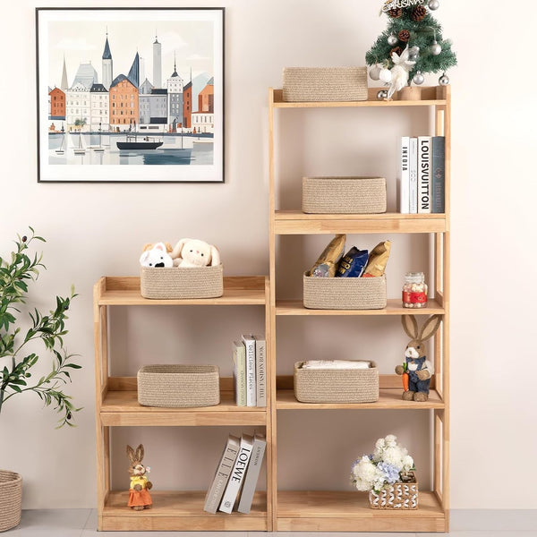 6 Pack Small Storage Baskets for Shelves, Basket for Organizing2