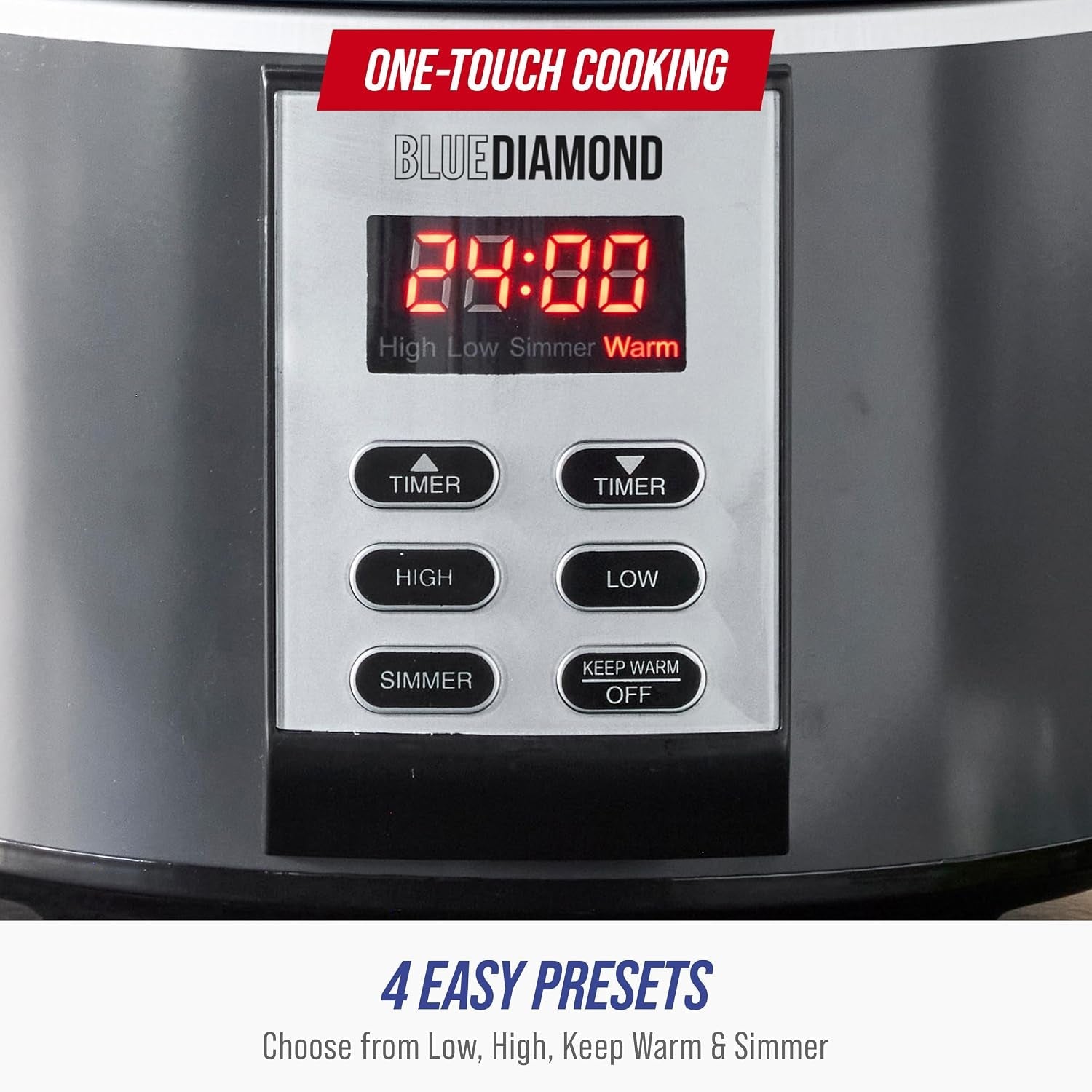 5qt-hinged-lid-nonstick-pfas-free-ceramic-slow-cooker-dishwasher-safe-removeable-crock-4-presets-including-delay-and-keep-warm-graphite