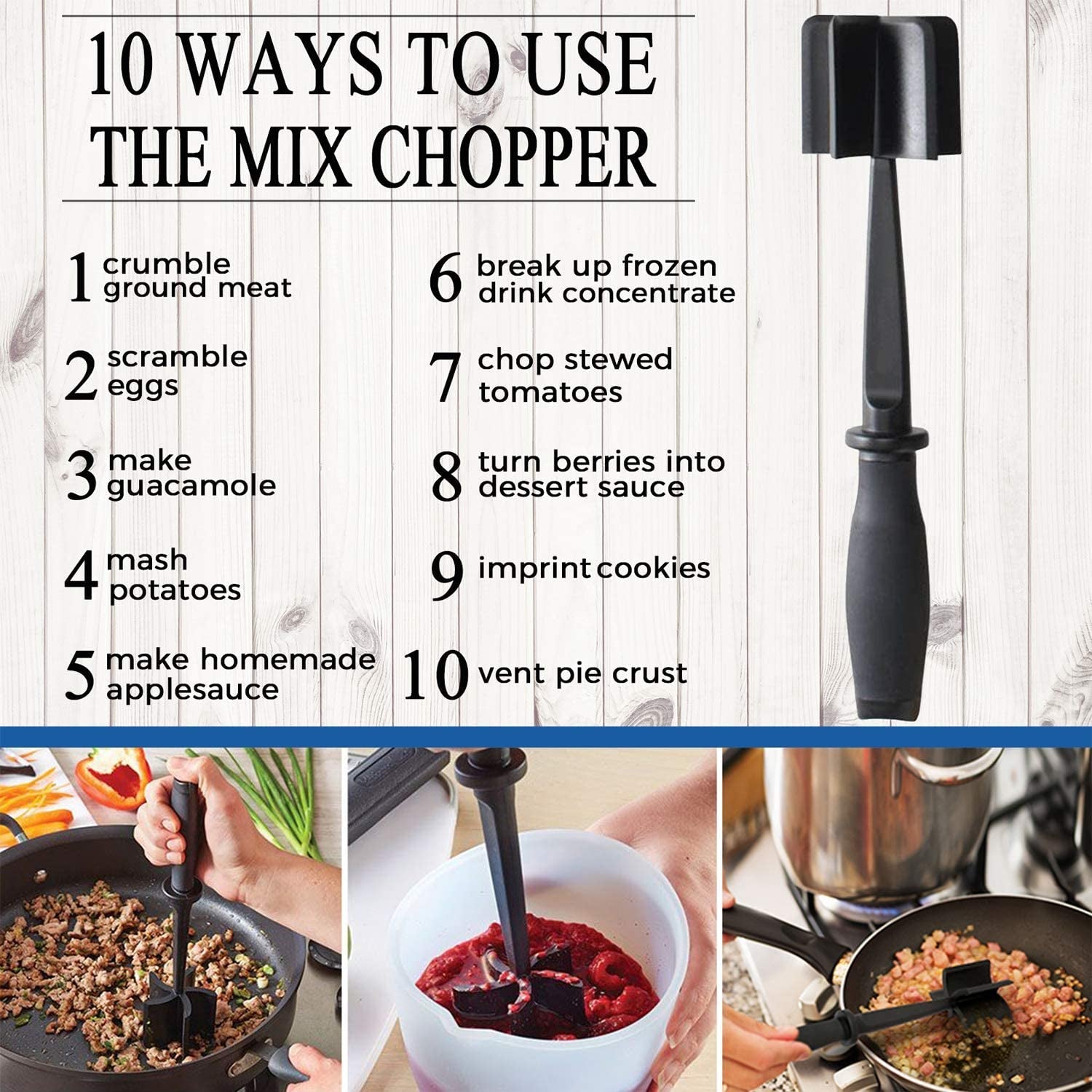 meat-chopper-ground-beef-masher-tool-for-hamburger-5-curve-blades-heat-resistant-meat-masher-tool-turkey-and-more-nylon-hamburger-chopper-utensil-non-scratch-utensils-black