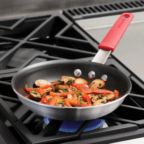 Professional 8-Inch Non Stick Small Frying Pan | Heavy-Gauge Aluminum Skillet with Reinforced Nonstick Coating, Red Handle, Dishwasher and Oven Safe, Made in Brazil2