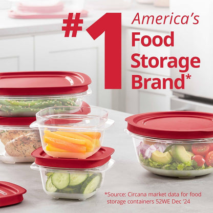 Rubbermaid Easystore Large Containers, 18-Piece Set, Food Storage Containers with Lids5