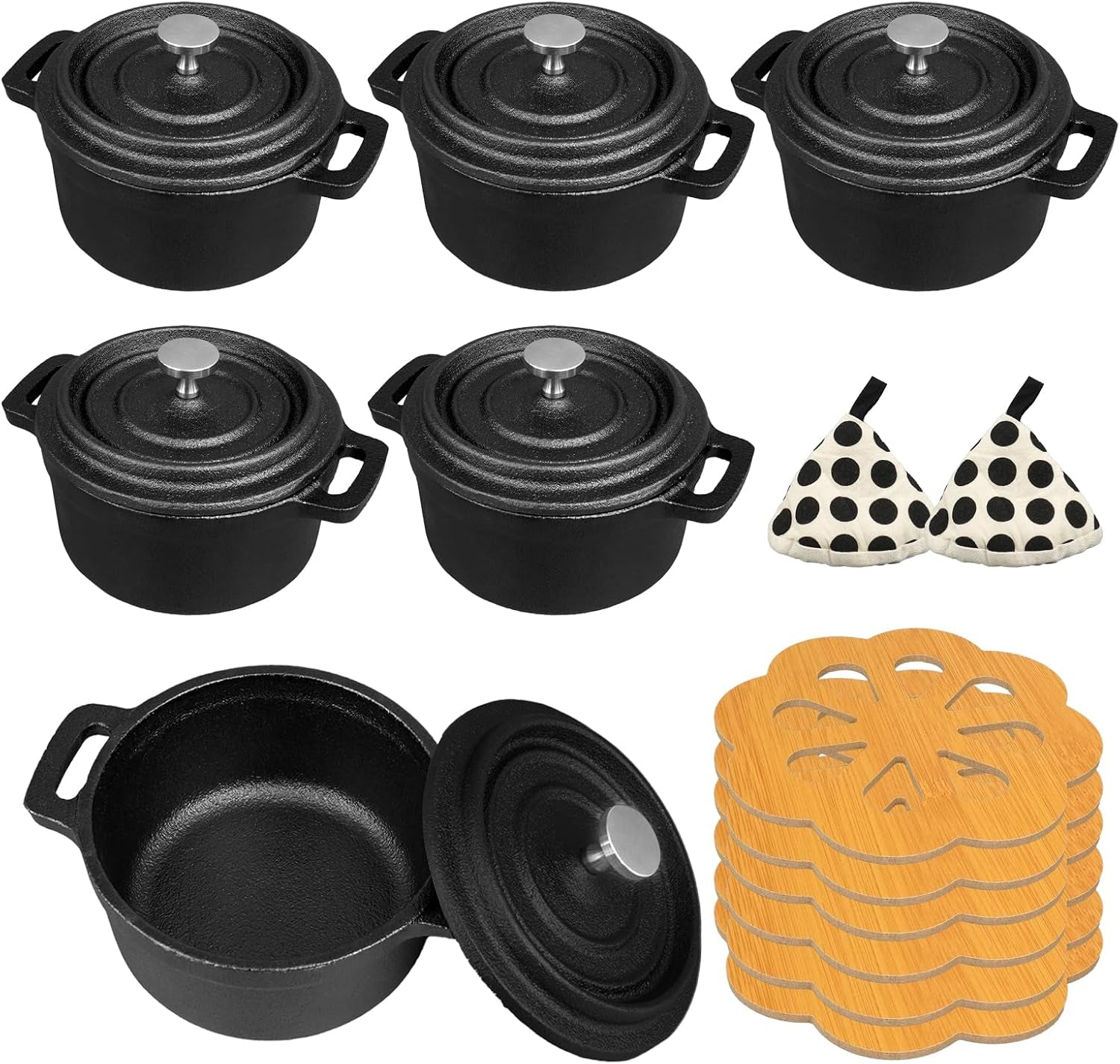 6-pcs-mini-dutch-oven-with-lids-and-dual-handles-round-small-iron-cocotte-pot-black-cast-iron-pot-for-marinate-bake-refrigerate-cook-grill-garlic-roaster-bbq-stovetop-use-8-oz