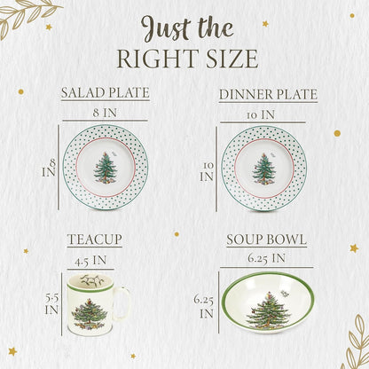 – Christmas Tree –  Christmas Tree 4-Piece Place Setting – 9 Oz, Set of 47
