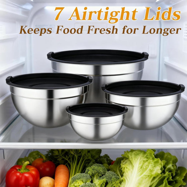 Mixing Bowls with Lids Set - 16 Pcs5