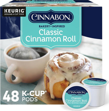 Classic Cinnamon Roll Keurig Single-Serve K-Cup Pods, Light Roast Coffee, 48 Count1