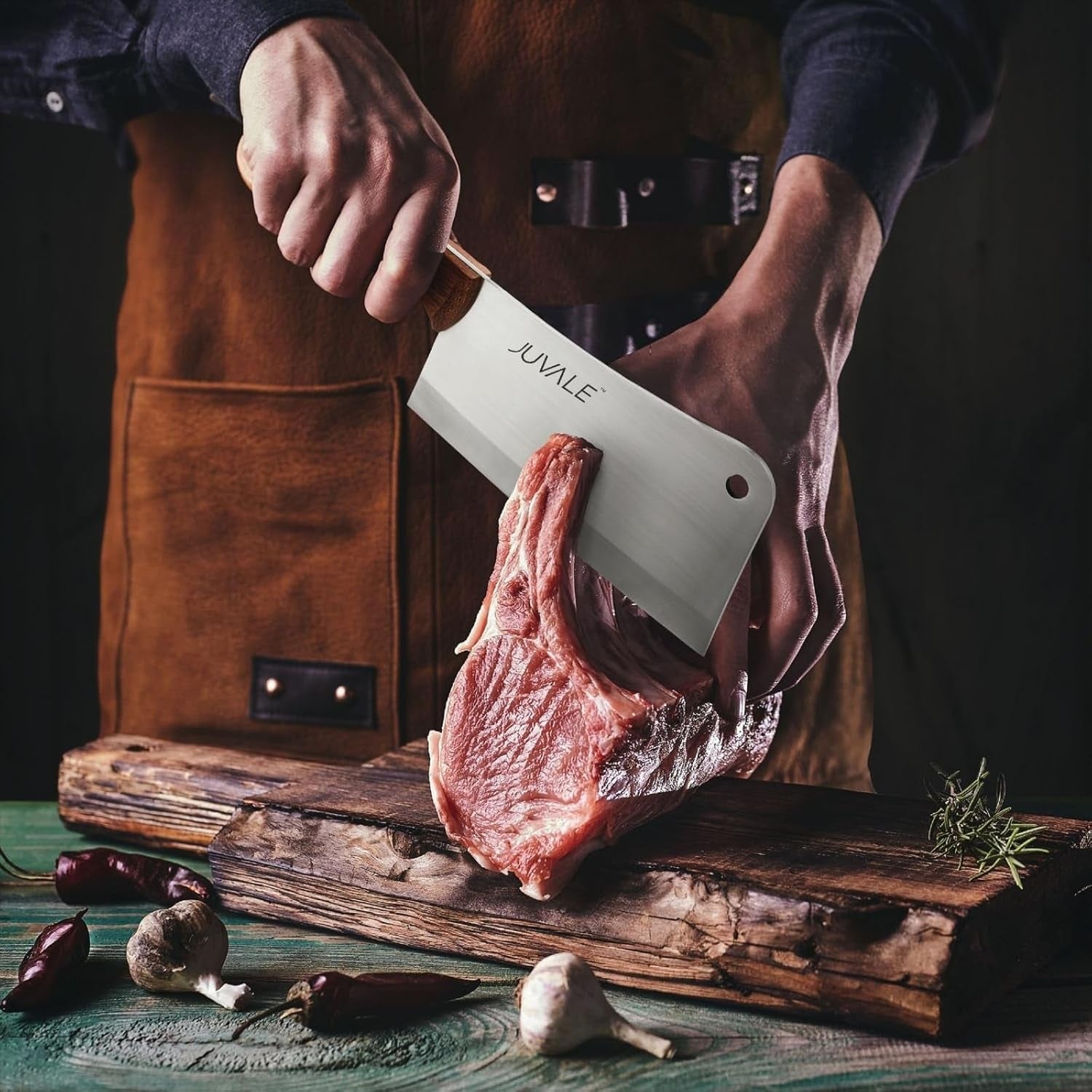 meat-cleaver-8-inch-stainless-steel-blade-wood-handle-heavy-duty-butcher-knife-bone-cleaver-for-beef-brisket-meat-cutting-chopping-chopping-knife