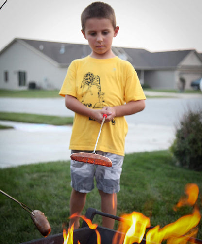 Smores Sticks for Fire Pit Long - Marshmallow Roasting Sticks Smores Kit - Smore Skewers Hot Dog Fork Campfire Cooking Equipment, Camping Essentials S'Mores Gear Outdoor Accessories 32" 5 Pack7