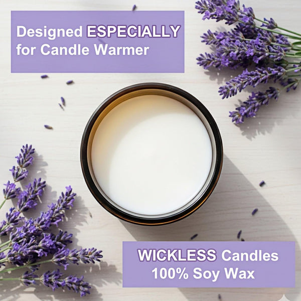 Lavender Wickless Candles for Candle Warmer Lamp, 9Oz Soy Candle Scent2