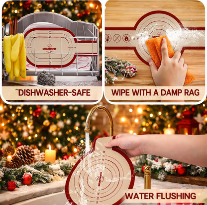 Sourdough Silicone Bread Sling for Dutch Oven, 2PCS Non-Stick Reusable Baking Mat with Long Handles, Essentials Bread Making Supplies for Dough Transfer and Loaf Pan Lifter Liner, Set of Oval & Round7