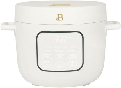 14-Cup Electric Rice and Grain Cooker by Drew Barrymore, Ceramic Nonstick Coating | Large Rice Cooker for Rice, Grains & Healthy Meals, White Icing1