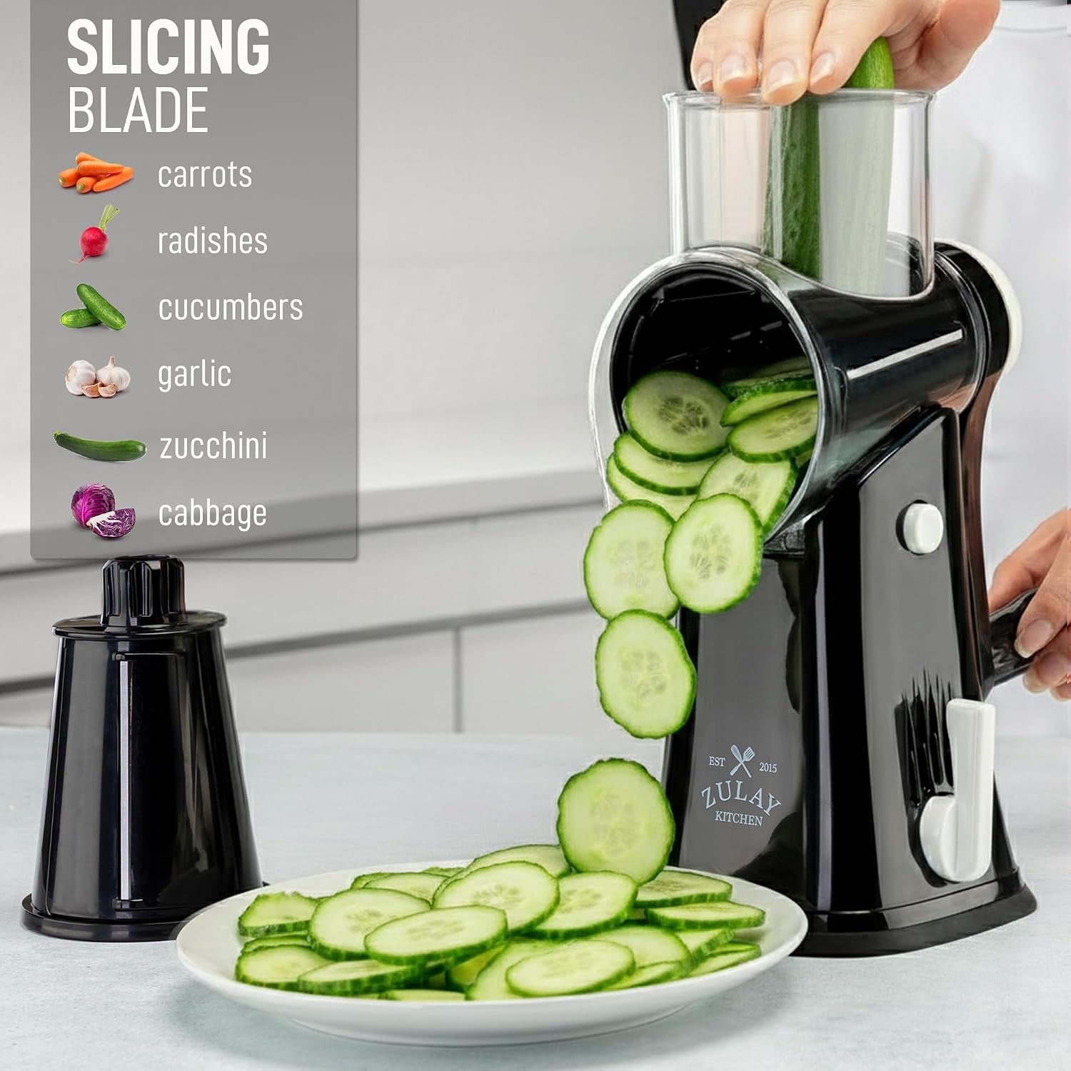 rotary-cheese-grater-5-blade-cheese-shredder-manual-hand-crank-cheese-grater-with-reinforced-suction-5-interchangeable-drums-easy-to-use-vegetable-chopper-round-mandoline-slicer