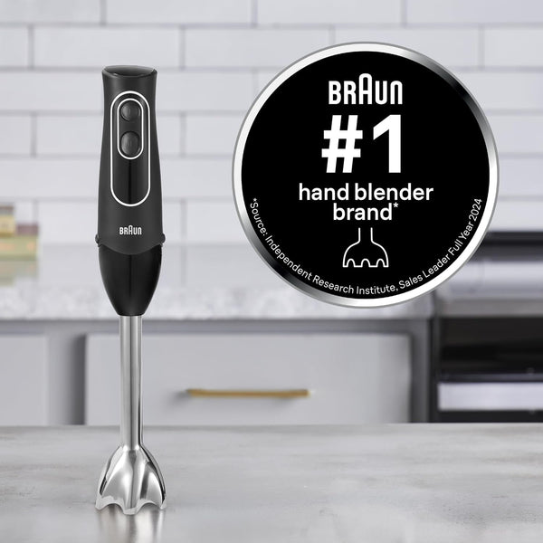 Braun Multiquick 5 Hand Blender, W/Beaker and Whisk, 350W, Dual Speed | #1 Hand Blender Brand, Beaker, Stainless Steel Blades, Slip Proof, Ergonomic Handle, Blend, Chop, Whisk, Mash, Crush, Puree7