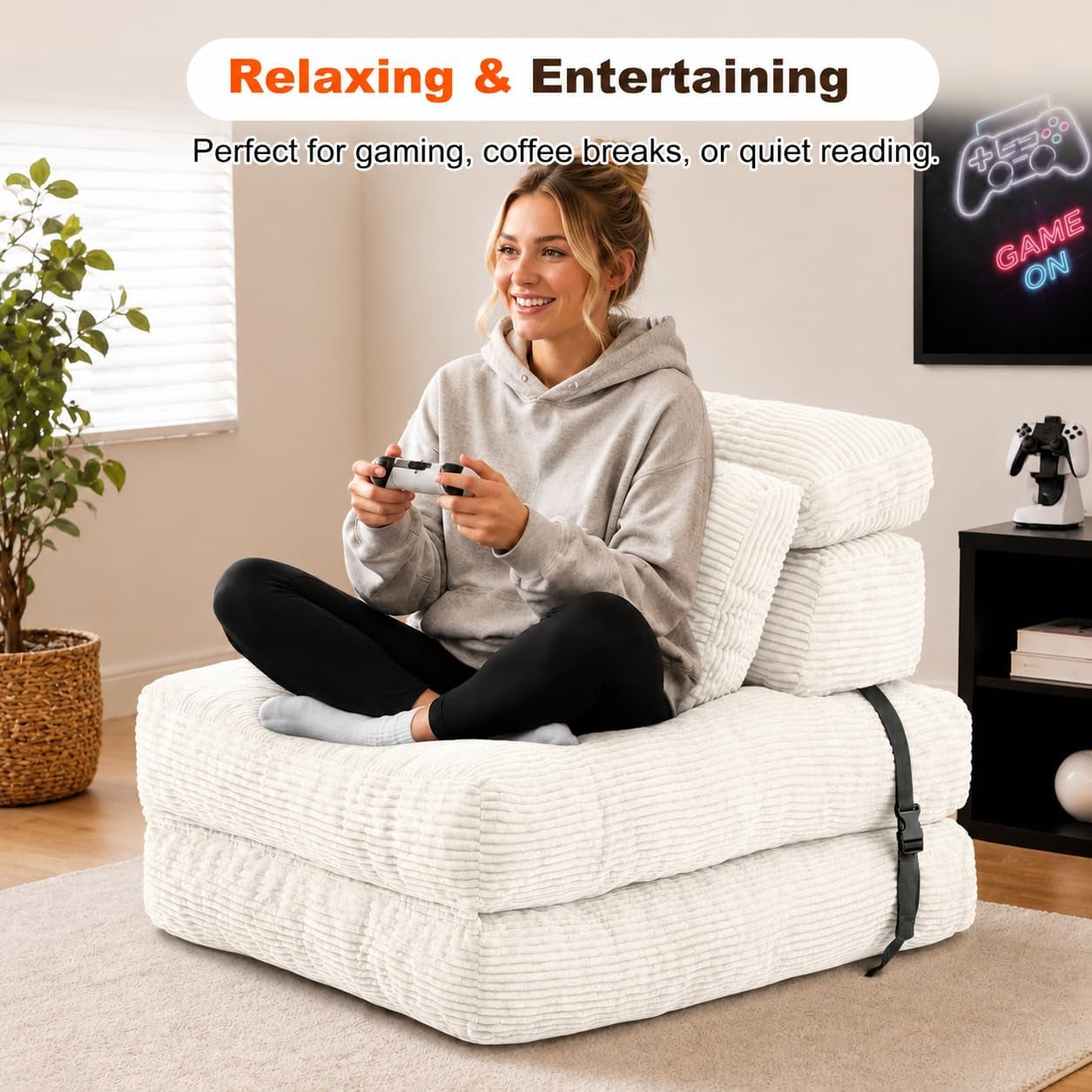 folding-sofa-bed-corduroy-chair-bed-with-pillows