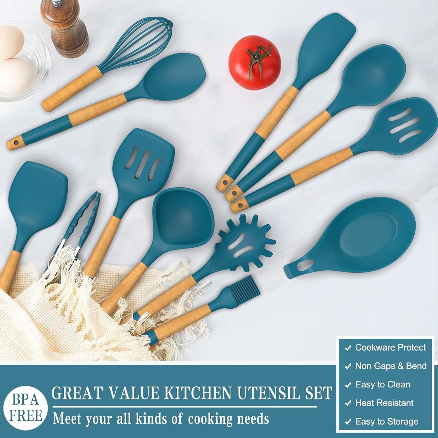 33-pcs-silicone-kitchen-utensils-set-heat-resistant-cooking-utensils-set-with-holder-wooden-handle-kitchen-gadgets-tools-spatula-for-nonstick-cookware