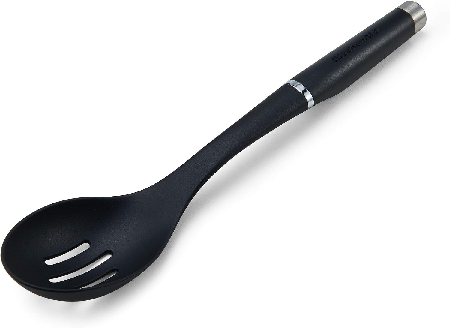 kitchenaid-ko004ohoba-gourmet-nylon-slotted-spoon-matte-black