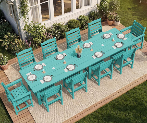 HDPE Outdoor Dining Furniture, Outdoor Dining Set for 10, Aruba3