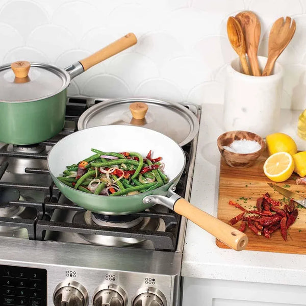 Cardamom Ceramic Nonstick 10 Inch Wok2
