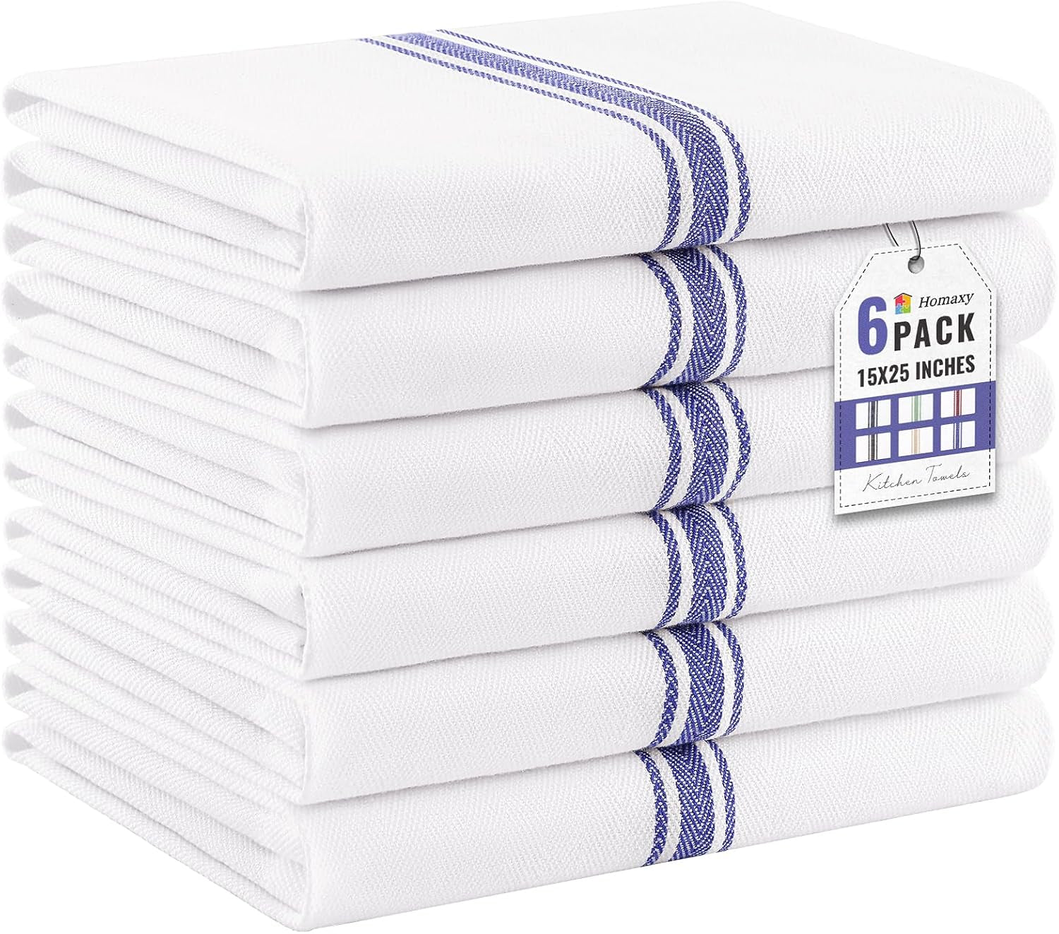 100-ring-spun-cotton-kitchen-towels-6-pack-blue-stripe-15-x-25-inch-highly-absorbent-dish-towels-for-kitchen-drying-reusable-cleaning-cloths-soft-tea-towels-with-hanging-loop