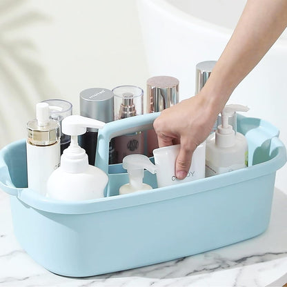 Large Cleaning Supplies Caddy Portable Shower Caddy Basket Blue7