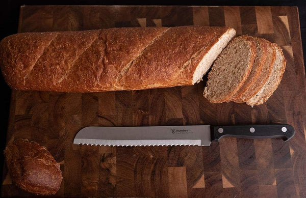 8-Inch Serrated Bread Knife, Premium Stainless Steel Blade with Wave Edge, Full Tang Handle, Razor Sharp Knife for Bread, Durable Professional Kitchen Knife10