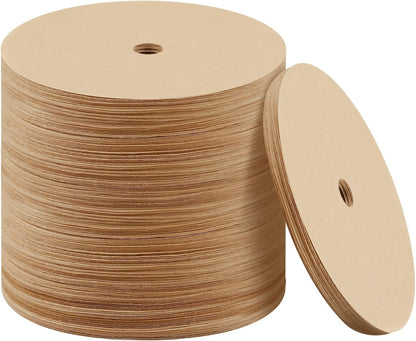 300Pcs Percolator Coffee Filter, 3.75In Unbleached Disposable Coffee Filter | Natural Wood Pulp, Tear Resistant, Fits 3.75In Percolator Coffee Pot and Flat Baskets, Home Office Camping Use1