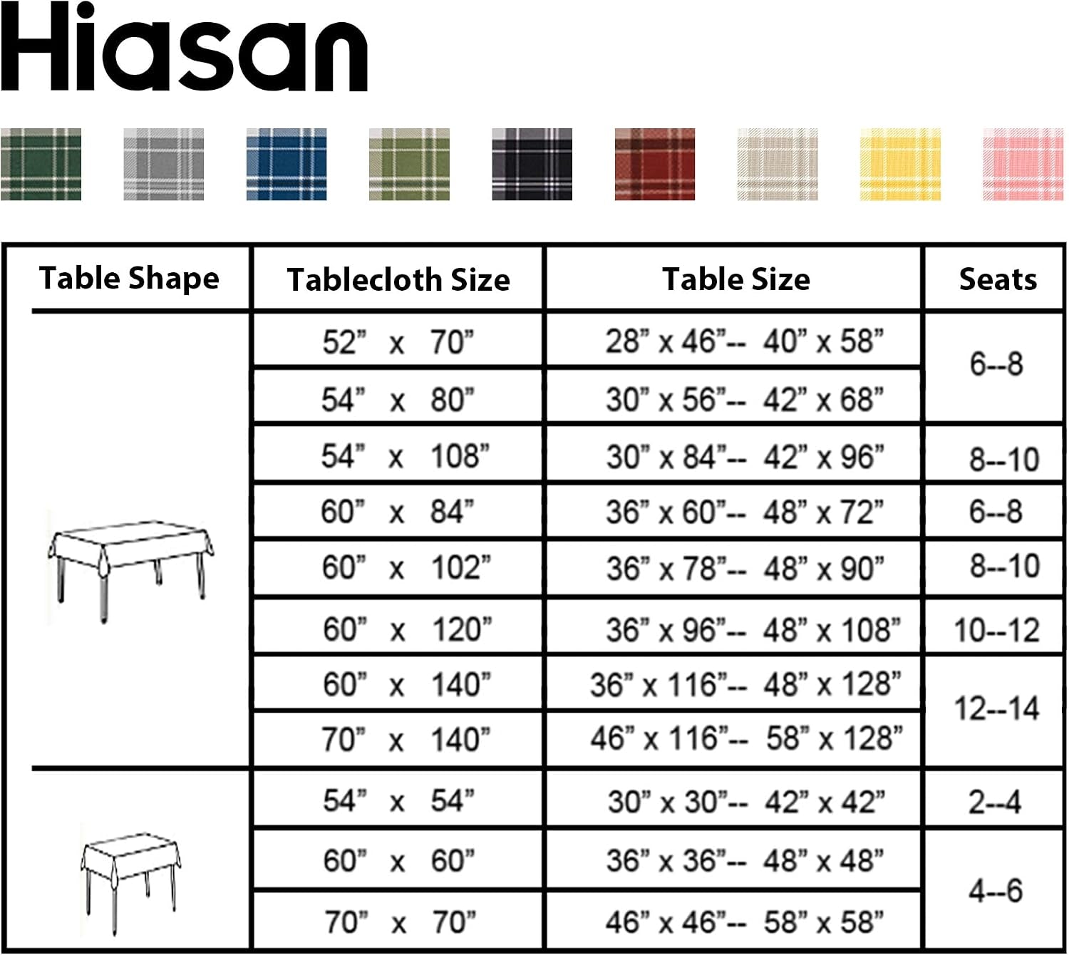 waterproof-gingham-tablecloth-square-70-x-70-inch-forest-green