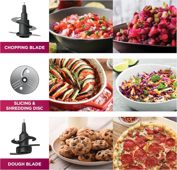 Ninja Professional plus Food Processor, 1000PW, 9-Cup, Grey, BN601 | Auto-Iq Presets Chop, Slice, Puree & Mix Dough. 9-Cup Bowl, 3 Blades, Feed Chute & Pusher. Dishwasher-Safe Parts.8