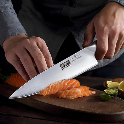 16PCS Knife Set, Ultra Sharp Japanese Kitchen Knife Set with Block | Japanese High Carbon Stainless Steel Cooking Knife Set, Multipurpose Chef Knives Set with Sharpener, Ergonomic Handle, Gifts5