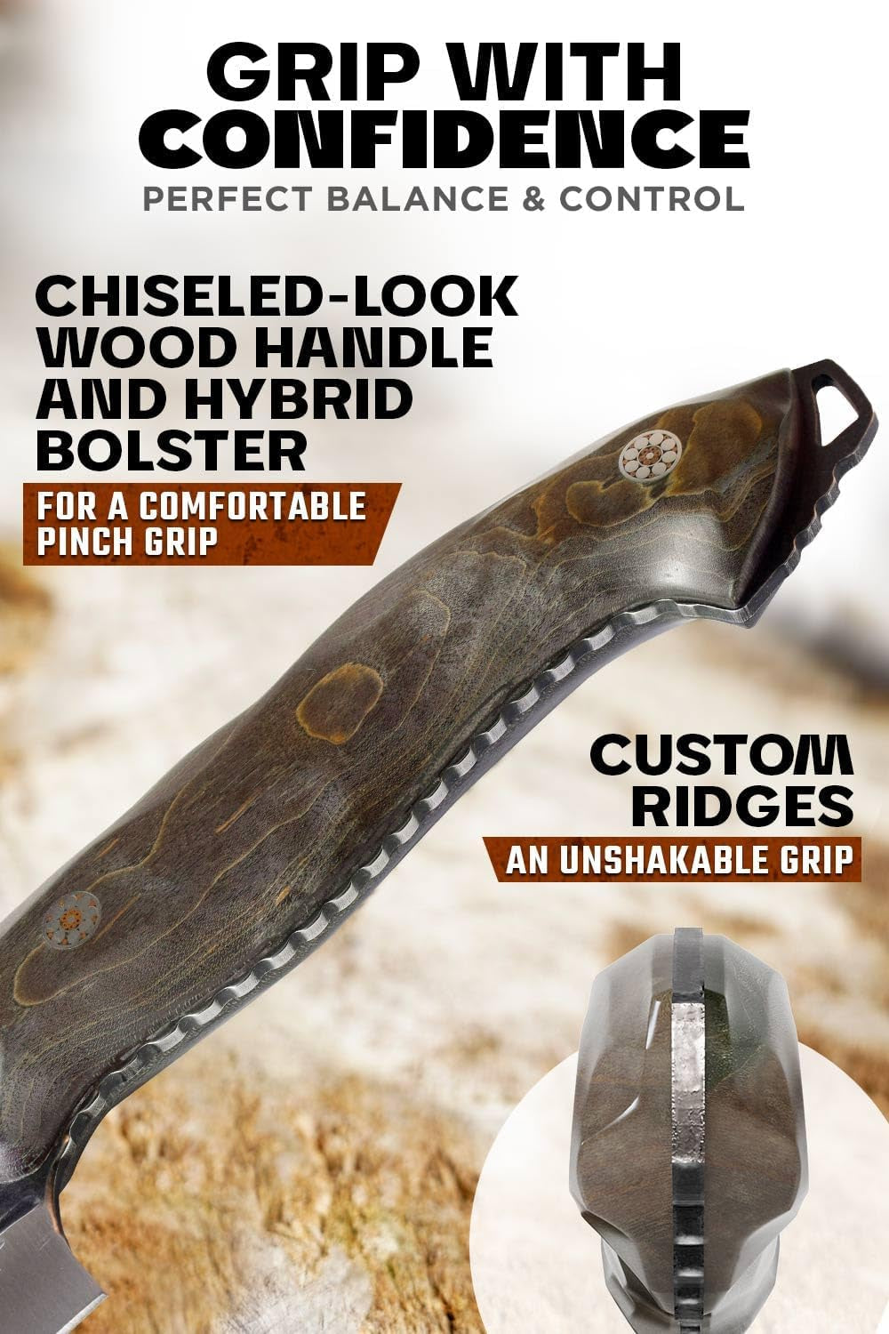 chef-knife-8-inch-barbarian-series-premium-swedish-14c28n-high-carbon-stainless-steel-black-brown-stabilized-wood-handle-chefs-knife-kitchen-sheath-included