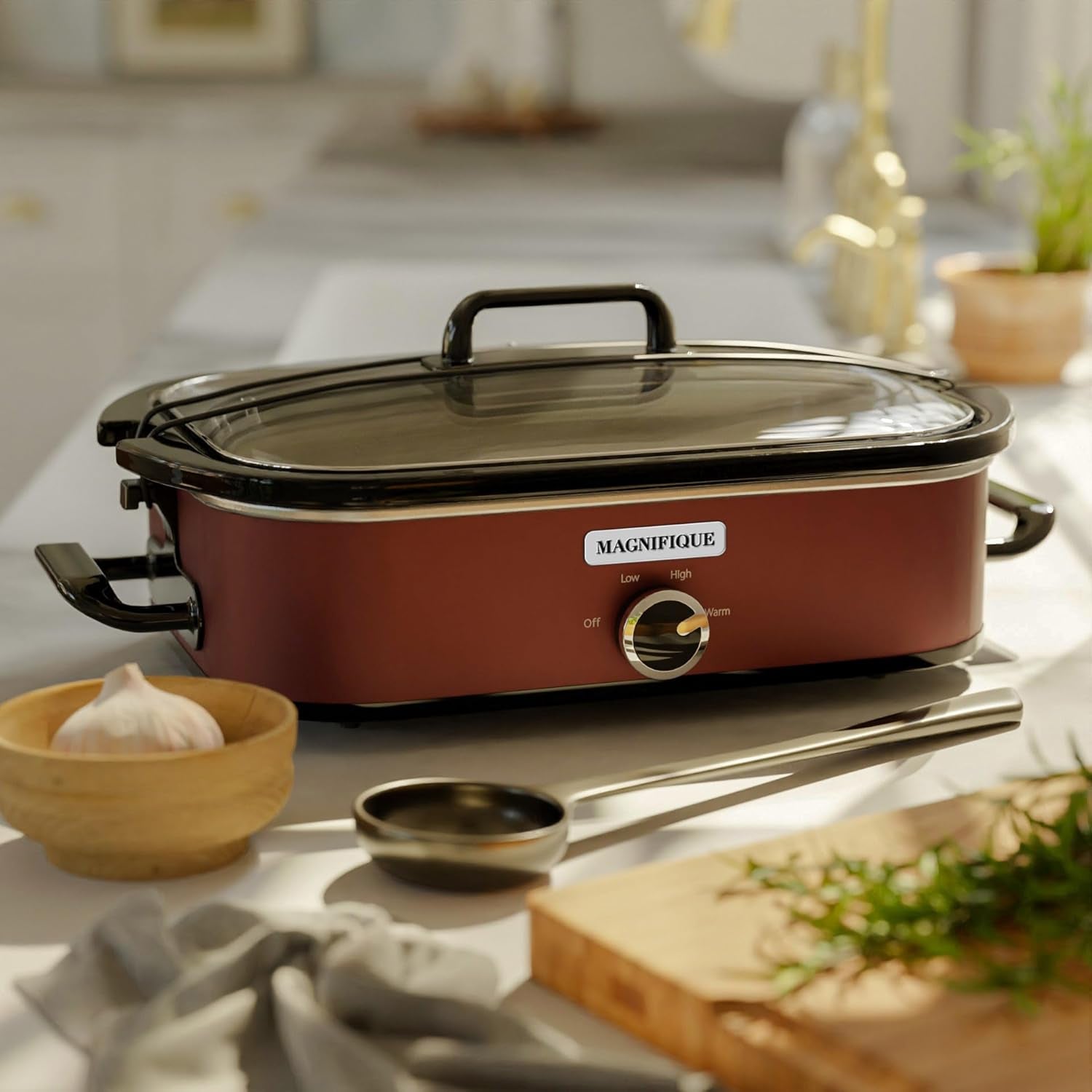 new-magnifique-4-quart-slow-cooker-with-casserole-manual-warm-setting-perfect-kitchen-small-appliance-for-family-dinners-dishwasher-safe-crock-red