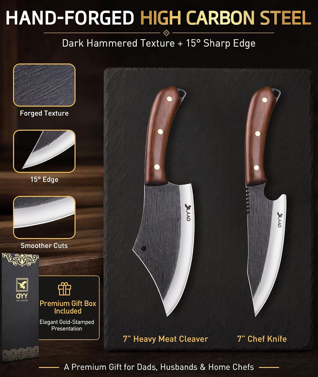 2pcs-kitchen-knife-set-heavy-duty-meat-cleaver-chef-knife