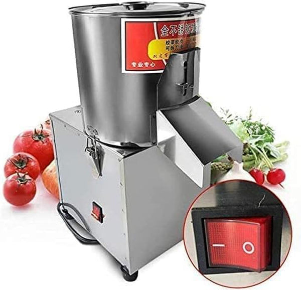 600W Commercial Food Processor & Meat Grinder - 110V Electric Vegetable Chopper, Stainless Steel Slicer with Adjustable Thickness - 120Kg/H High Capacity, Heavy Duty for Kitchen, Restaurant, Catering2