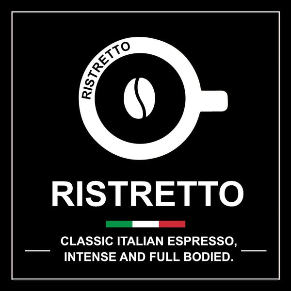 Italian Coffee Pods for Nespresso Original (Pack of 100 Regular Ristretto) | Compatible with Nespresso Original Machines, Bpa-Free Espresso Capsules, Made in Italy, Intensity 10/1011