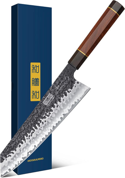 9 Inch Kiritsuke Chef Knife, Japanese Hand Forged Kitchen Knife1
