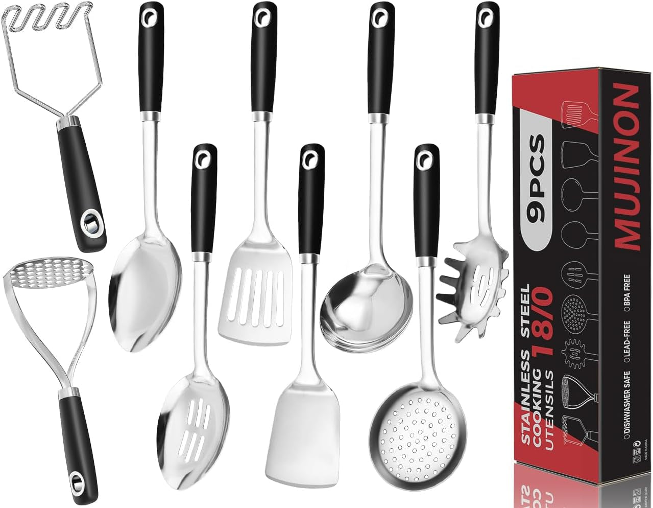18-0-stainless-steel-cooking-utensils-set-heavy-duty-kitchen-utensils-for-daily-use-party-wedding-housewarming-dishwasher-safe-9-pieces