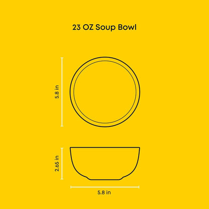 Mesa Stoneware Dinnerware Set, 18-Piece Plates and Bowls Sets, Includes Dinner - Salad and Cereal and Soup Bowls, Modern Farmhouse Matte Sage Green Dish Set for 66