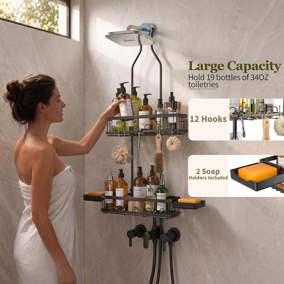 shower-caddy-hanging-over-shower-head-adjustable-black