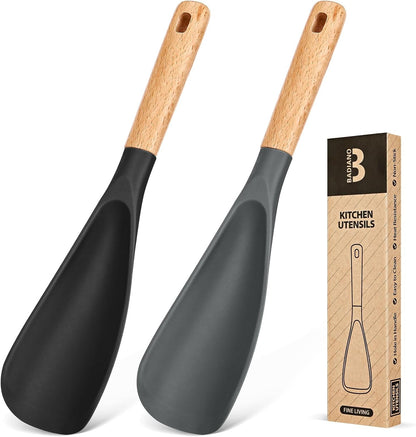 Silicone Cooking Spoon for Nonstick Cookwares, Multi-Function,11.4"1
