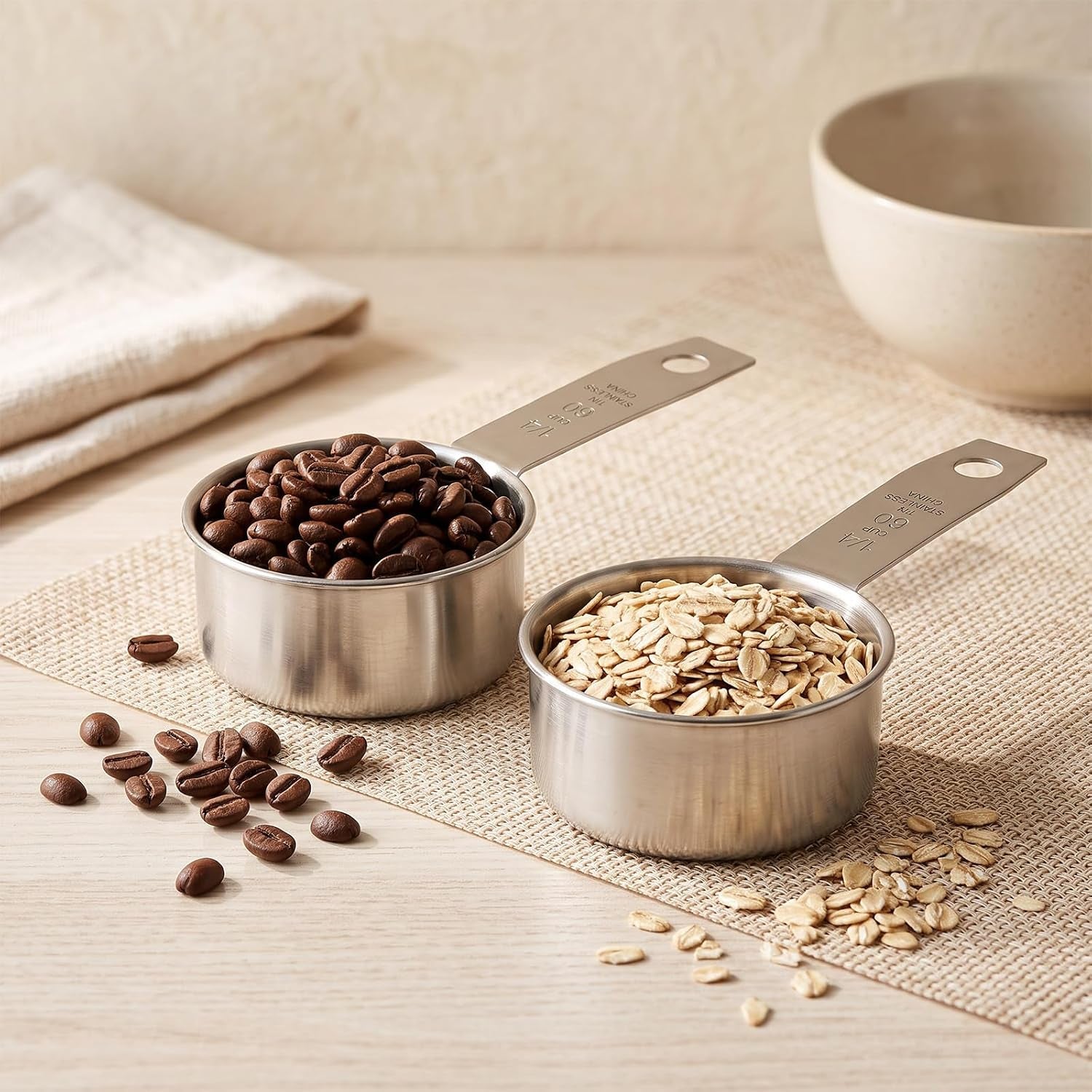 2-pcs-1-4-cup-stainless-steel-measuring-cups-60ml-2oz-metal-coffee-scoop-cat-dog-food-scoops-for-wet-dry-ingredients-cooking-baking-feeding-durable-dishwasher-safe