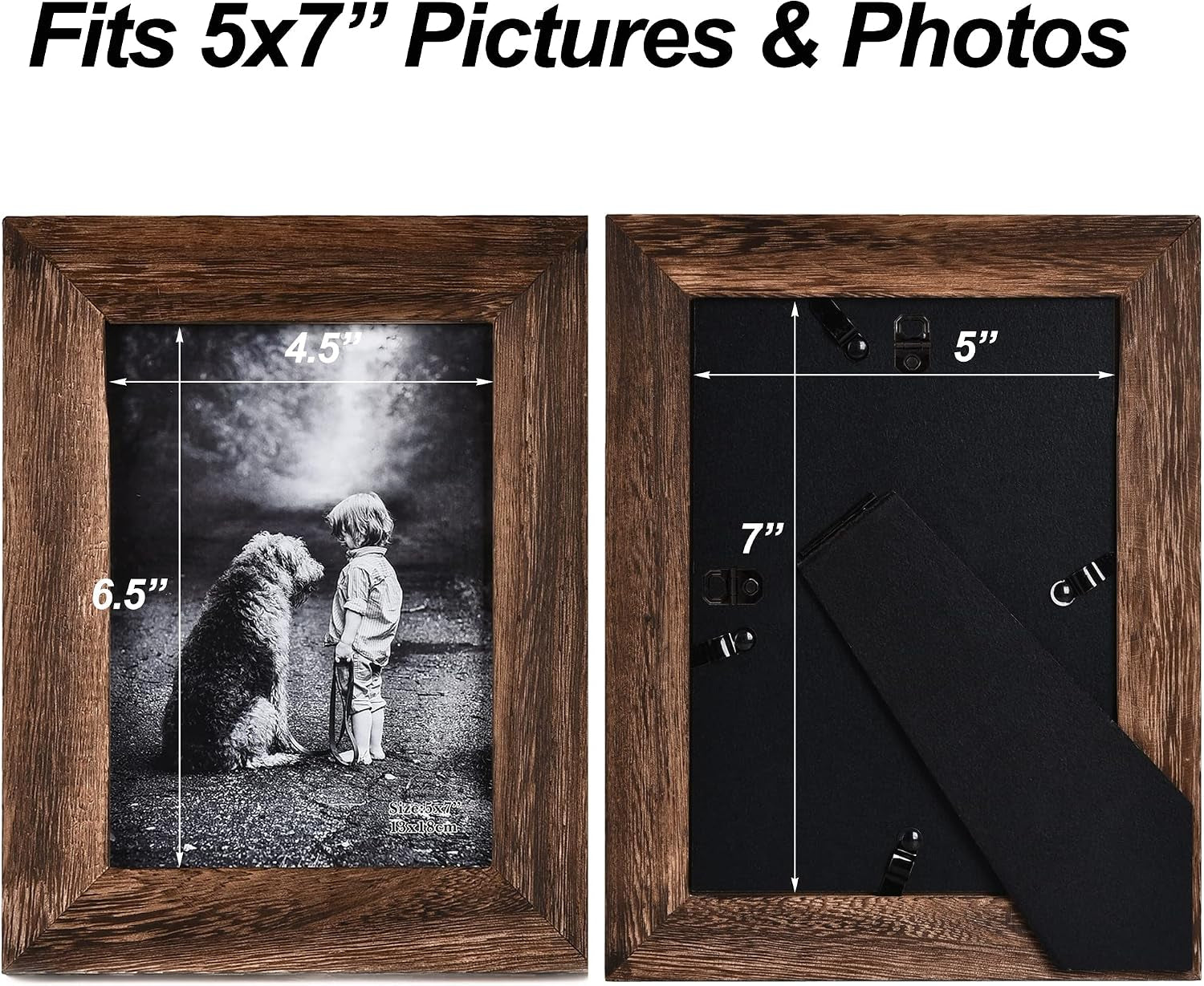 5x7-picture-frame-distressed-wood-rustic-solid-wood-photo-frame-5-x-7-display-for-tabletop-and-wall-high-definition-glass-carbonized-black-2-pack