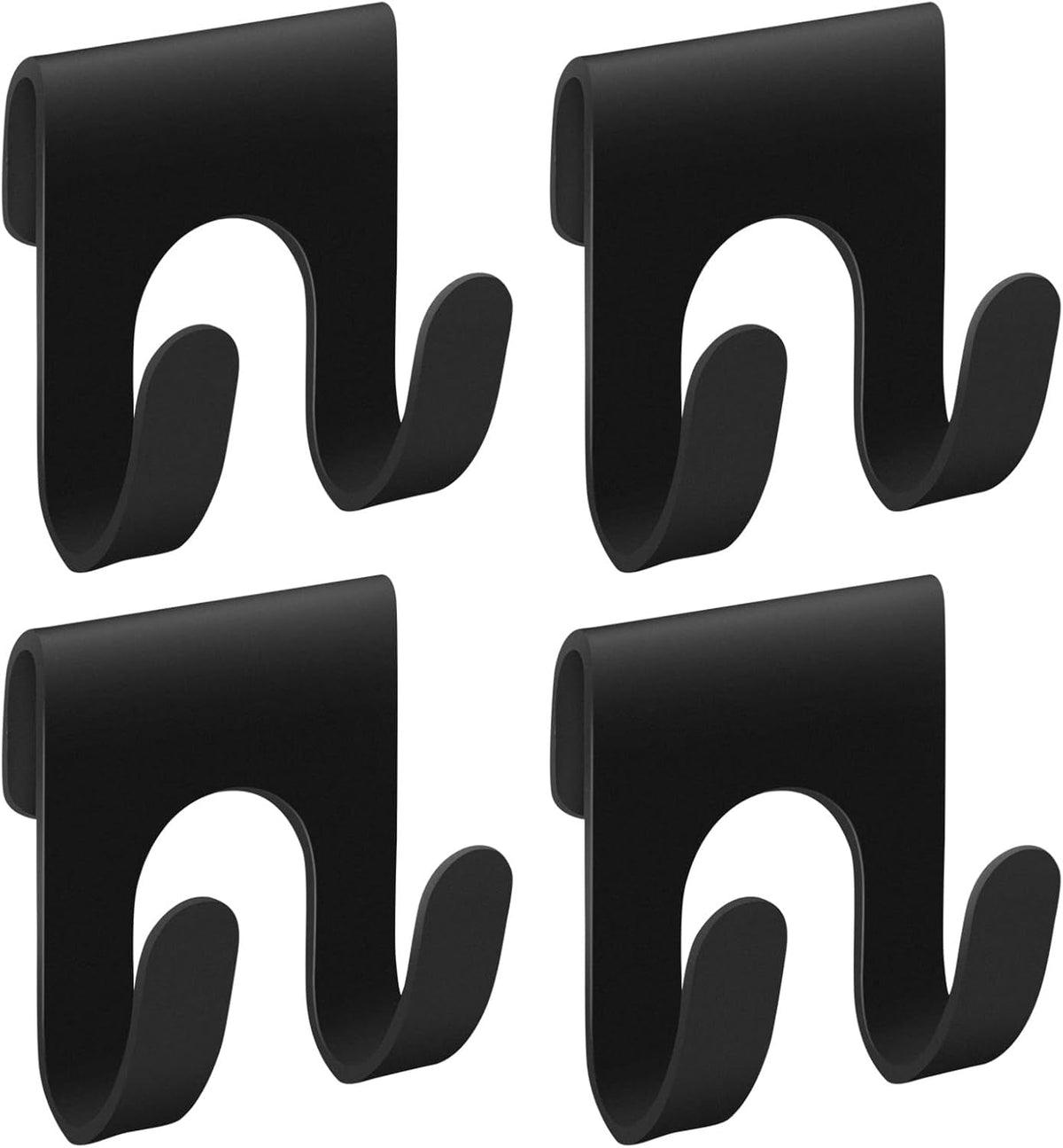 4pcs-black-shower-caddy-metal-shelf-basket-rack-with-double-hooks-for-loofah-sponge