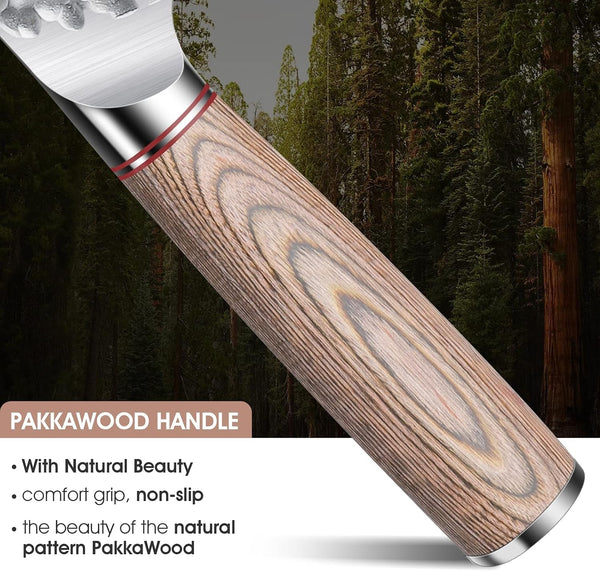 Japanese Chef Knife for Kitchen, 7" Sharp Stainless Santoku Knife3