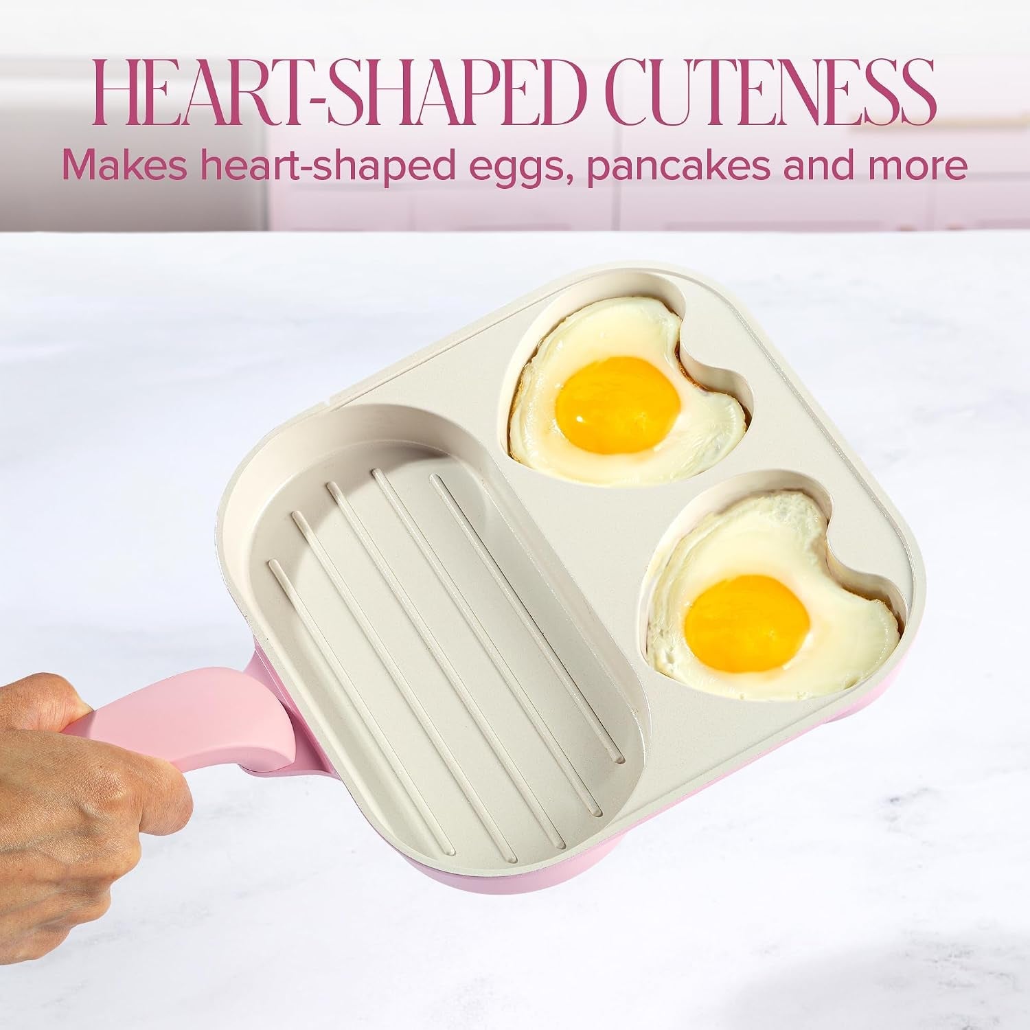 ceramic-nonstick-divided-skillet-with-heart-shaped-sections-and-grill-plate-cast-aluminum-dishwasher-safe-8-inch-pink