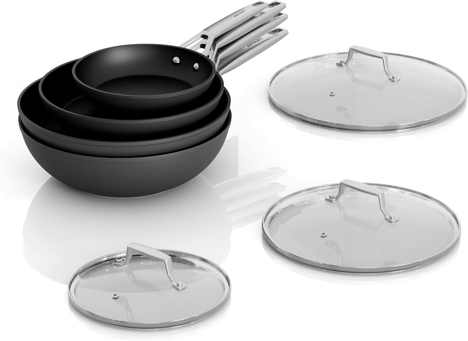 7-piece-nonstick-frying-pan-set-with-lid-induction-cookware-sets-non-toxic-even-heating-easy-clean-dishwasher-oven-safe-suitable-for-gas-electric-induction-stoves-stainless-steel