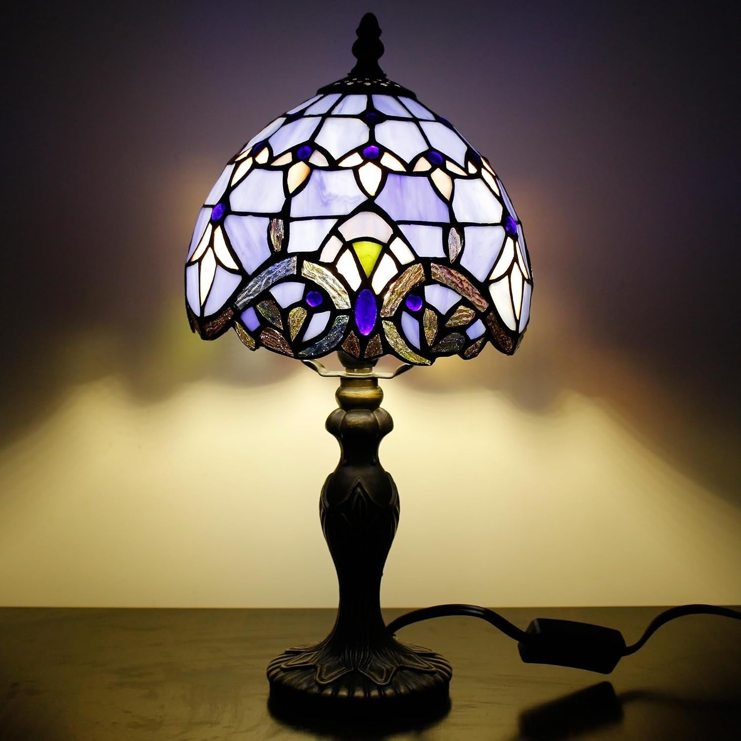 table-lamp-base-replacement-only-m-w-4-h-15-inch-fit-for-6-8-10-inch-tiffany-style-stained-glass-lampshade-dark-bronze-finish-resin-push-switch-on-cord