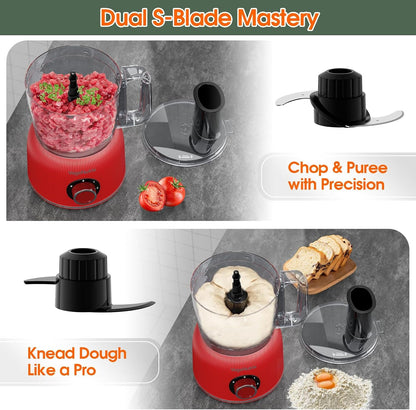 Food Processor and Blender Combo, 88 Oz Food Chopper for Meat, Vegetable and Dough, 70 Oz 700W Glass Jar Blender with 2 Speeds and Pulse for Smoothie, Nutrient Extractions, and More | 70 Oz Glass Jar Blender, for Meat, Vegetable and Dough, with 2 Speeds and Pulse for Smoothie, Nutrient Extractions, and More4