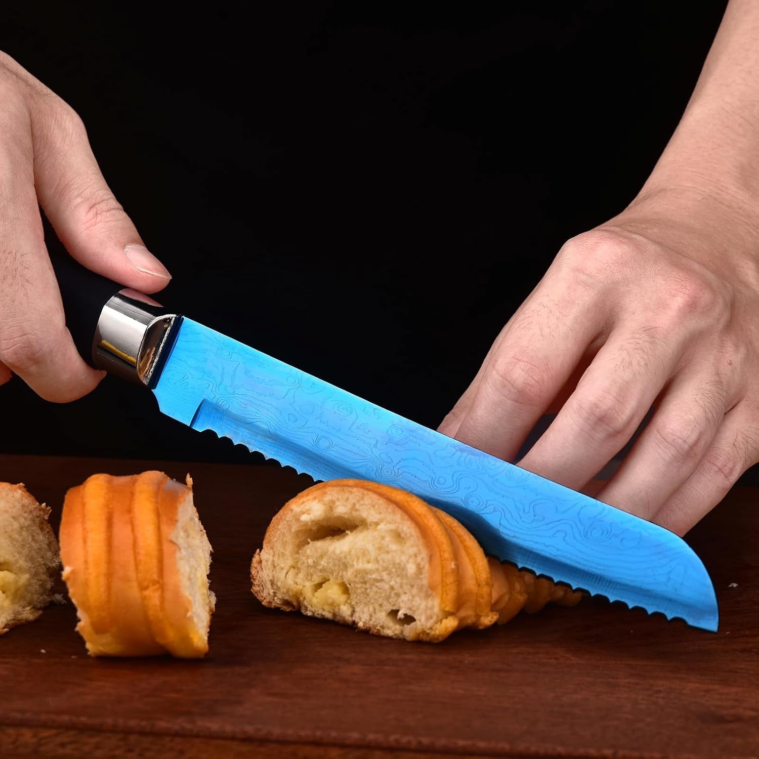 knife-set-kitchen-non-stick-knives-set-with-block-thick-blade-cutlery-knife-block-sets-with-sharpener-6pcs-steak-knife-shears-chef-sharp-quality-aluminum-alloy-block-blue-handle-and-blade