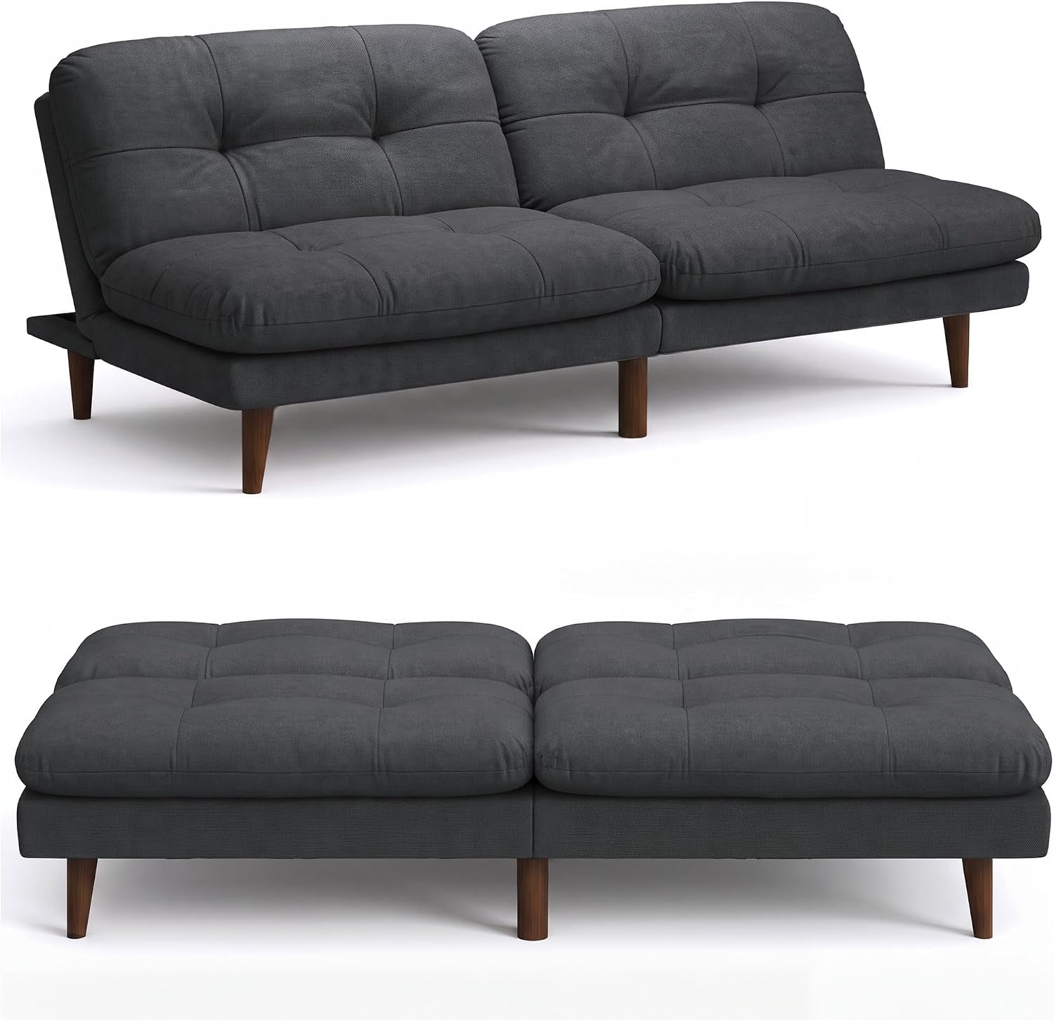 68-convertible-futon-sofa-bed-dark-grey-linen-futon-couch