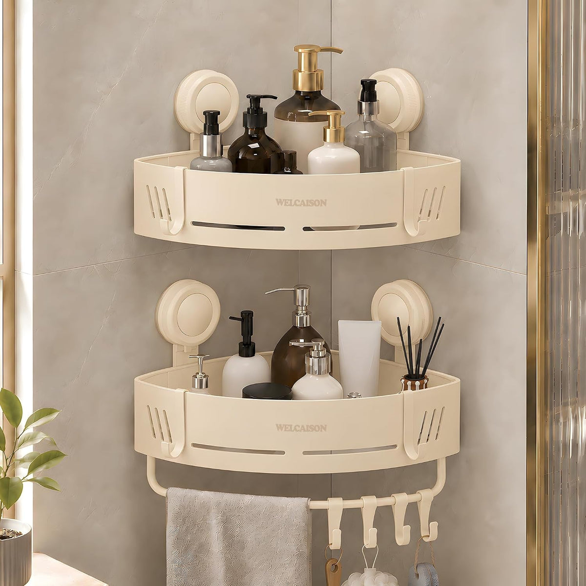 2-pack-shower-caddy-corner-suction-cup-with-bar-hooks-ivory