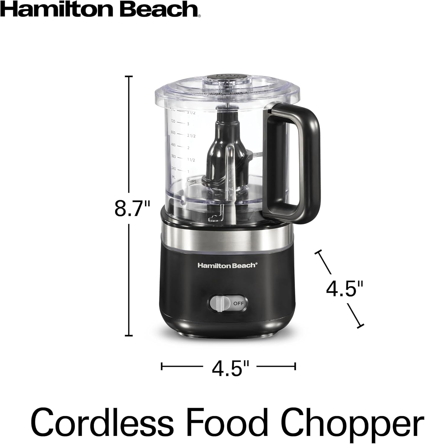 powerful-cordless-mini-food-processor-vegetable-chopper-4-cup-capacity-fast-recharging-includes-power-adapter-chop-puree-emulsify-grind-anywhere-dishwasher-safe-black